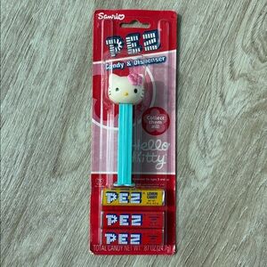 Sanrio Hello Kitty Vintage Collectible PEZ Dispenser with Blue Stem - NWT